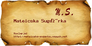 Mateicska Sugárka névjegykártya